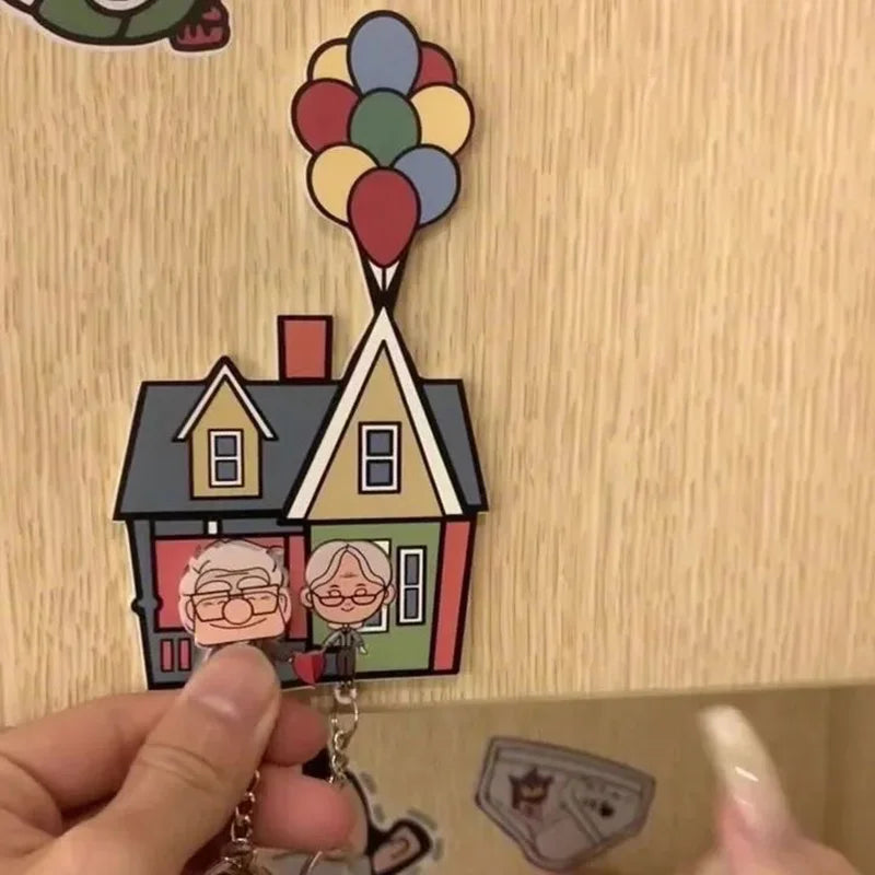 Wandmontierter Schlüsselhalter Haus Paar Schlüsselanhänger Aufhänger Puzzle