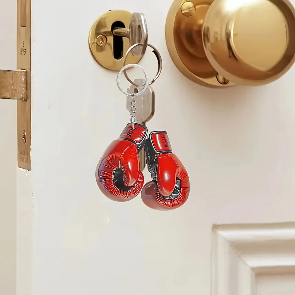 Boxhandschuh Schlüsselanhänger aus Acryl Kreativer Rucksack-Anhänger Herren
