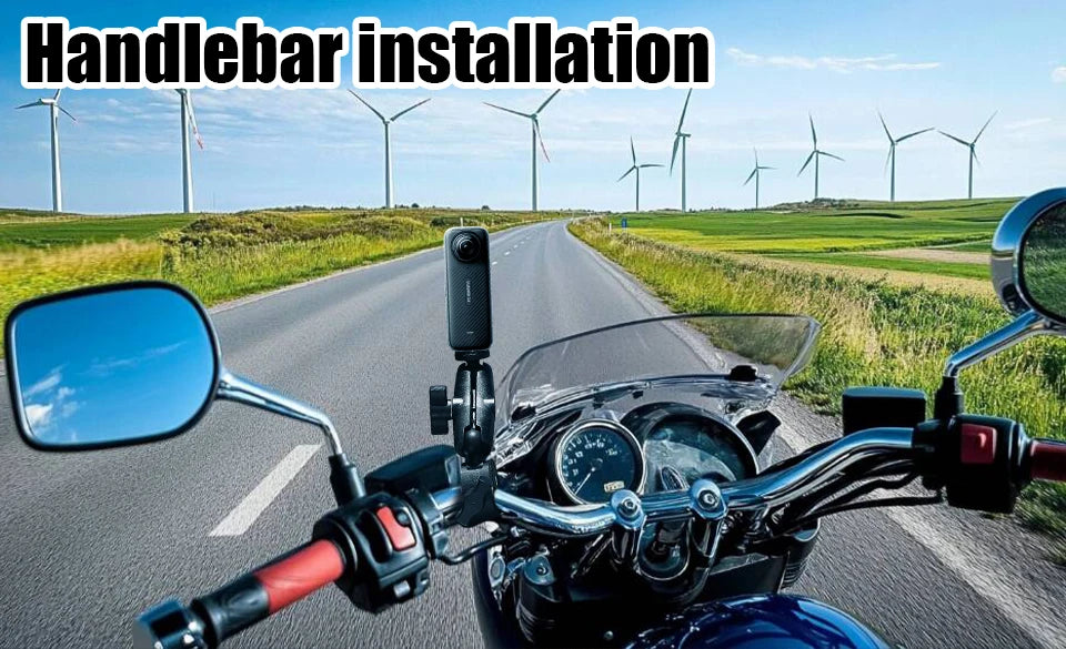 Praktischer Motorradhalter für Action Kameras