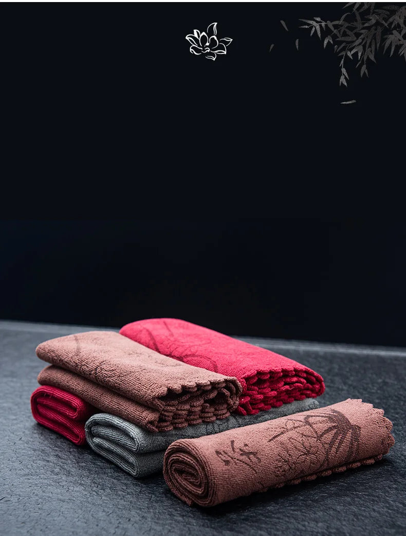 Saugfähiges Rotes Küchengeschirrtuch aus Faser-Yabubestshop