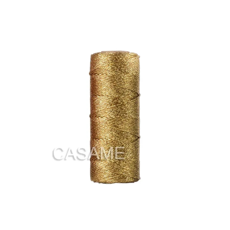 Vielseitige 1,5mm Makramee Schnur Gold Silber für DIY Projekte
