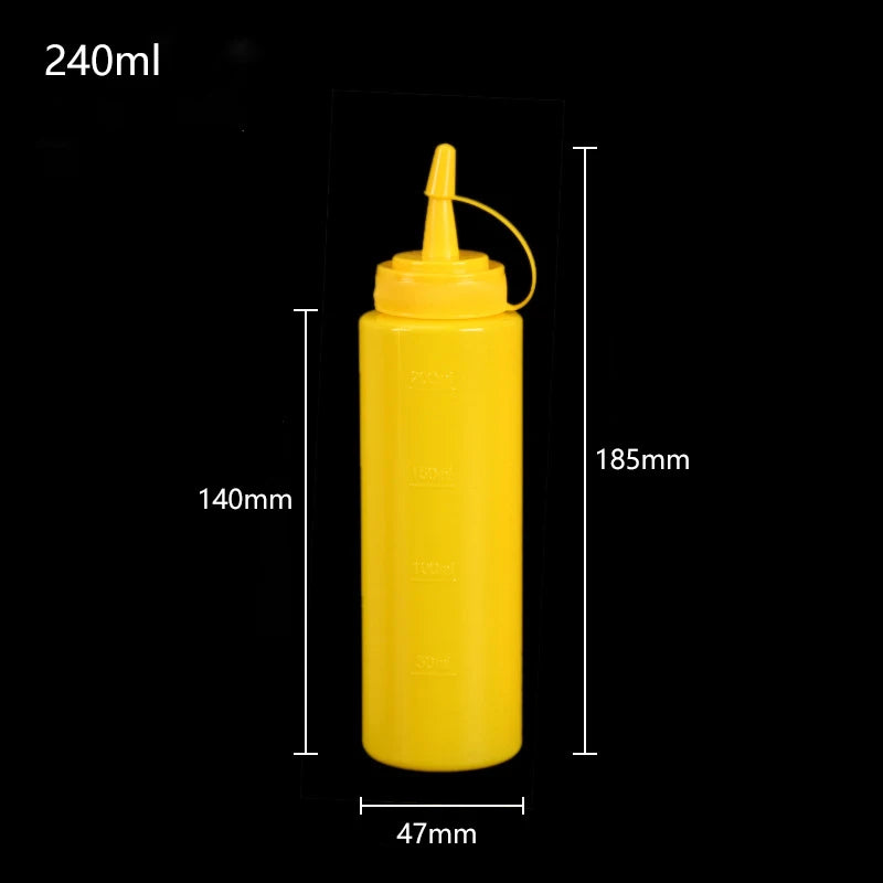 Gewürz-Quetschflaschen 240-720ml für Ketchup Senf Mayo Saucen Küche