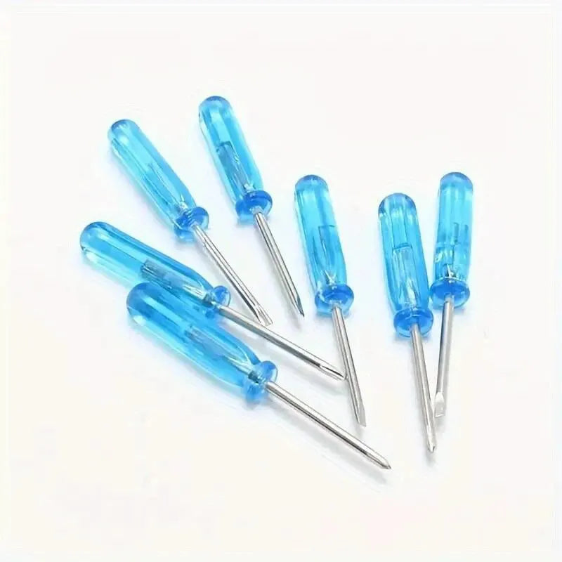 Mini Schraubendreher Set 10-teilig, 2mm Kreuz für Feinmotorik - kleine Basteleien
