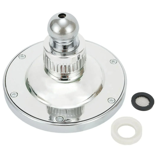 ABS Duschkopf Silber 10,2 cm mit Innengewinde für angenehmes Duscherlebnis
