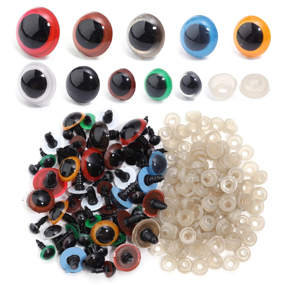 Sicherheitsaugen aus Kunststoff für DIY Puppen & Plüschtiere (8-20mm)