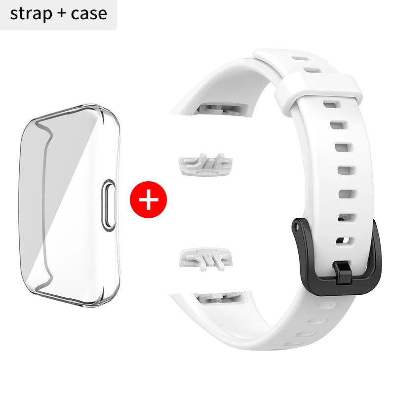 Silikon Ersatzarmband mit TPU Schutz für Huawei - Honor Band 6