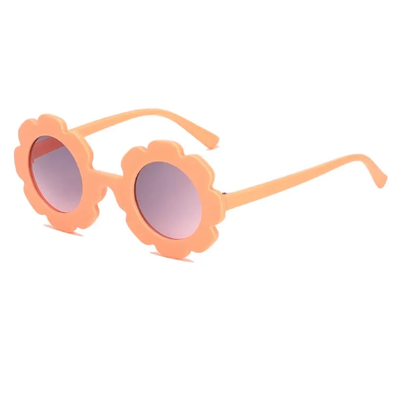 "Sonniger Schutz: Runde Sonnenblume Kinder Sonnenbrille mit UV400 für Kleinkinder"