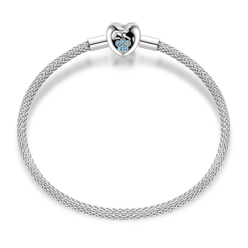 Armband Silber 925 mit Stern Mond Sonne und Grünem Zirkon Charm