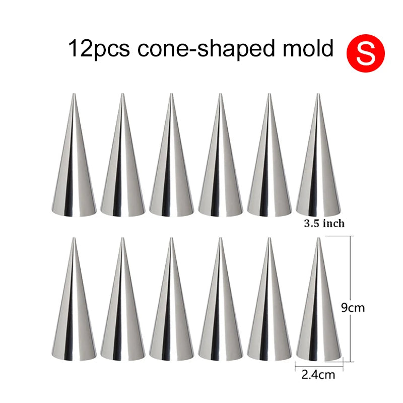 Edelstahl Backformen für knusprige Croissants und Desserts