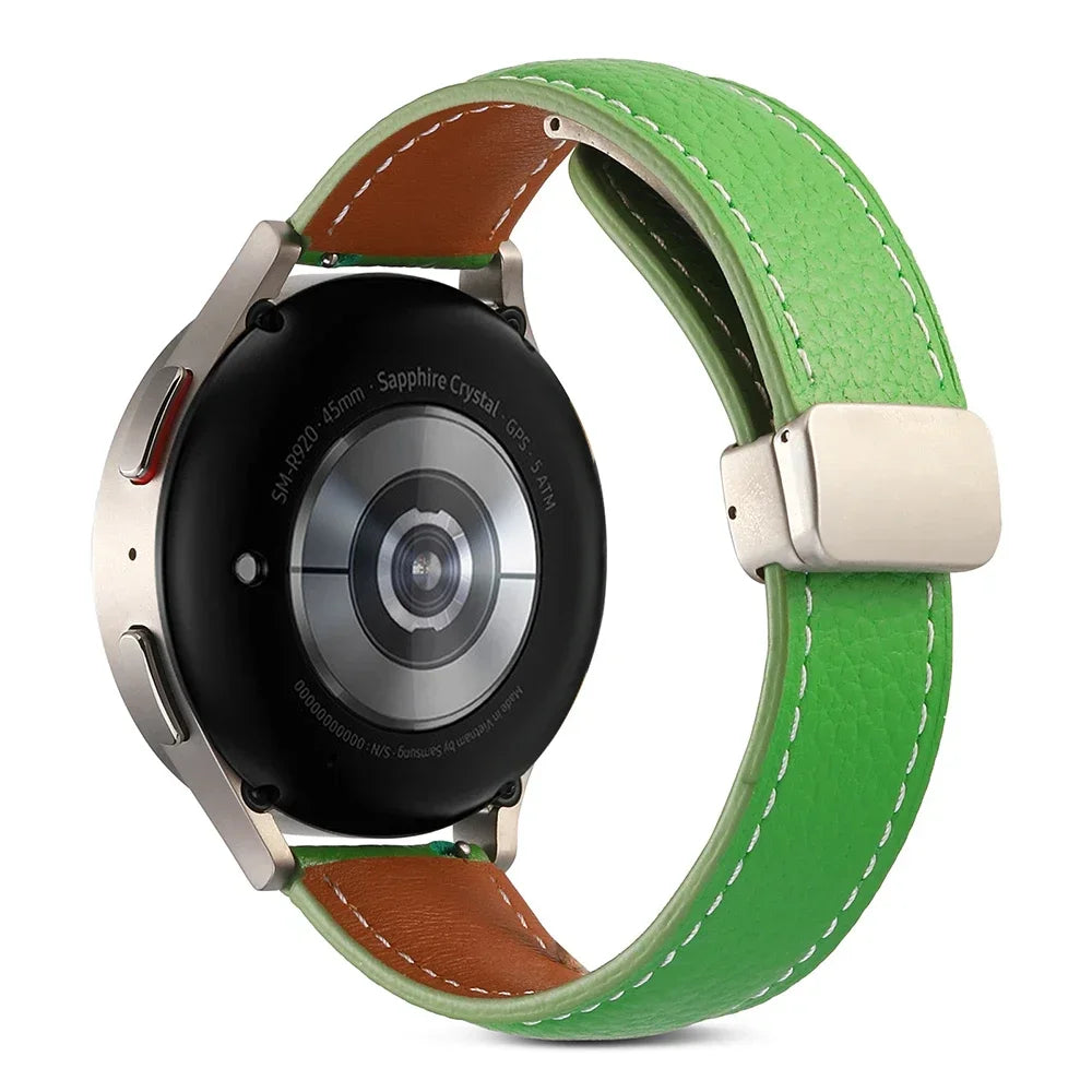 22 mm Lederarmband mit Magnetschnalle für Xiaomi Redmi Watch