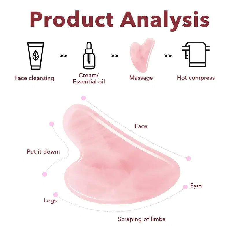 Natürlicher Jade Gua Sha Gesichts Massage Roller für Hautpflege SPA