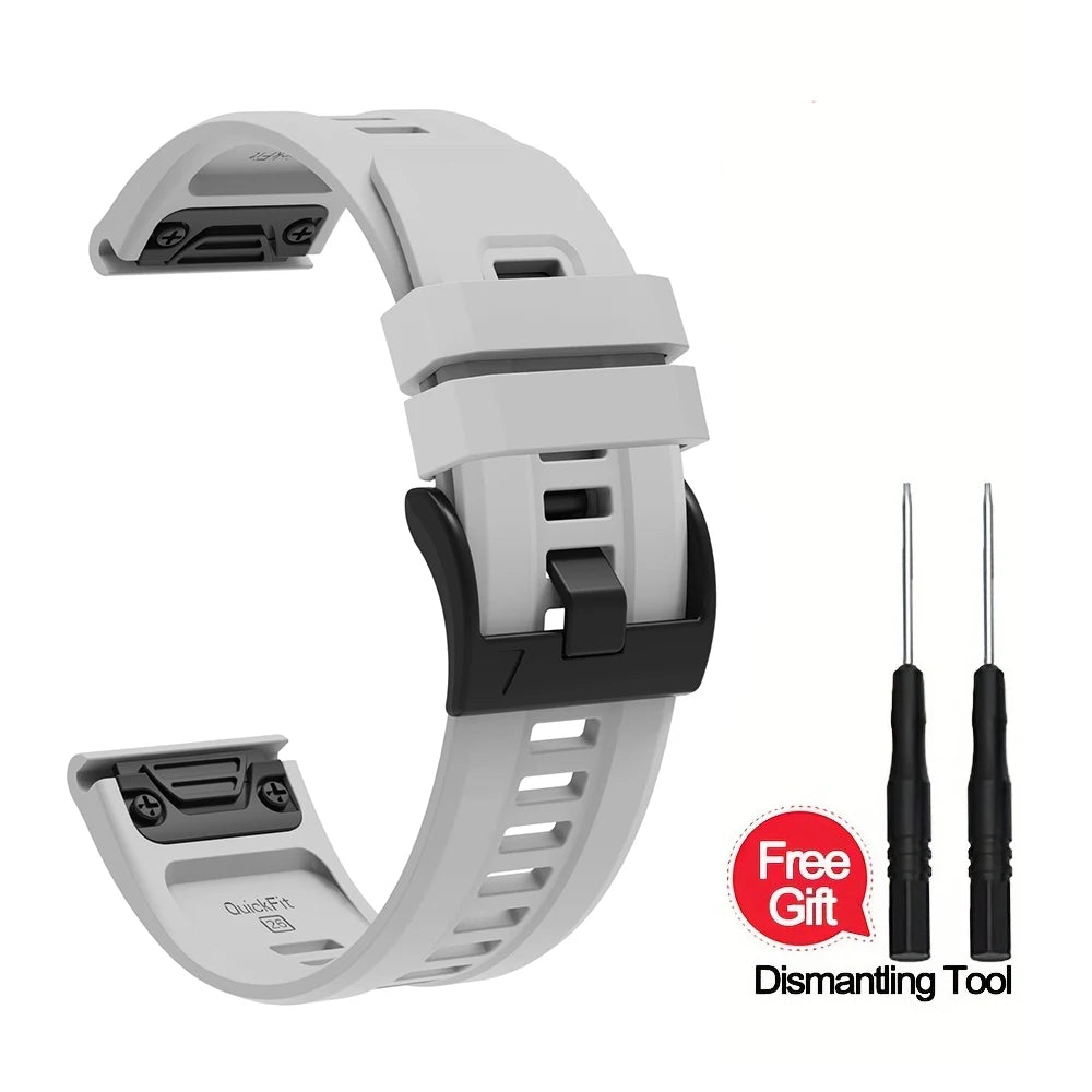 Silikon-Uhrenarmband 22-26 mm für vielseitige Smartwatch Modelle