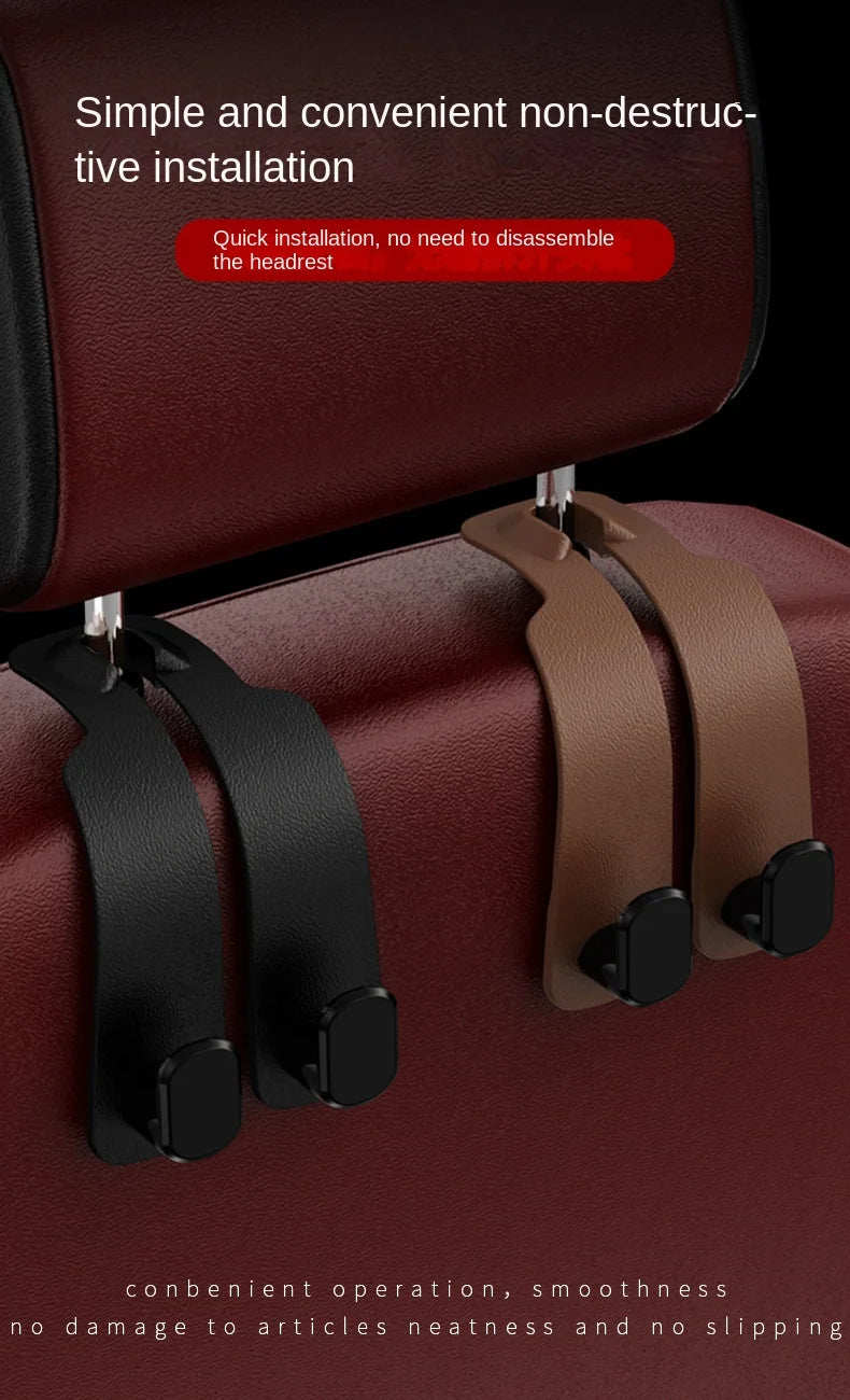 Praktischer Aufbewahrungshaken für Autositz mit Doppelhaken