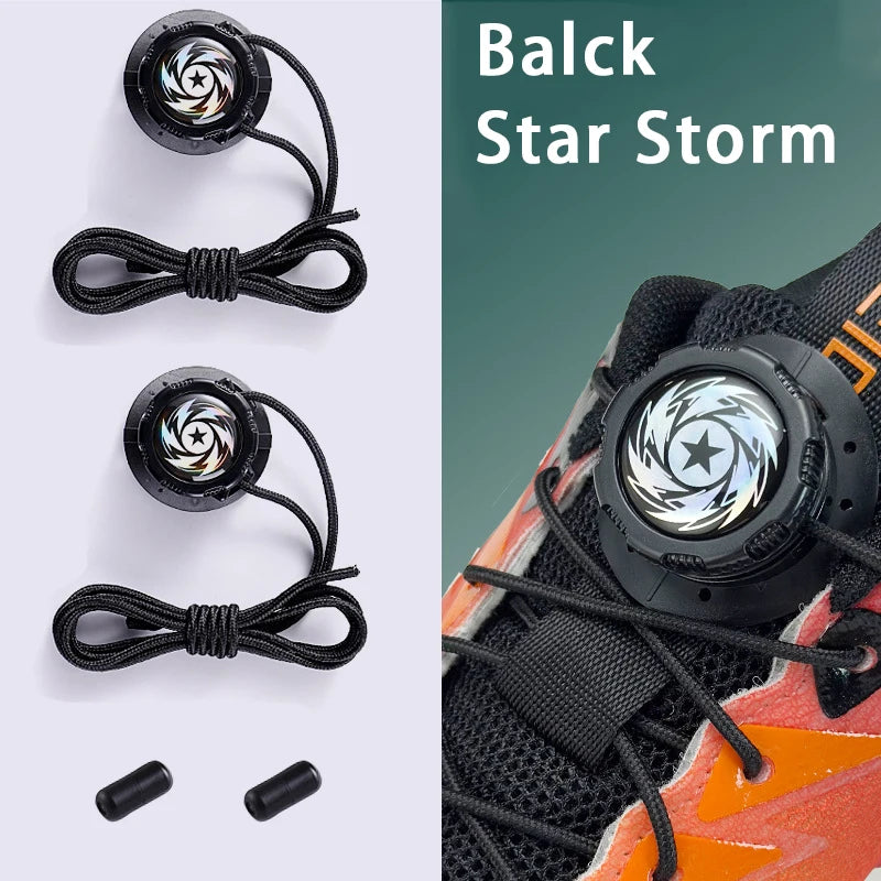 Automatische Schnürsenkel mit Drehverschluss für schnelles Anziehen