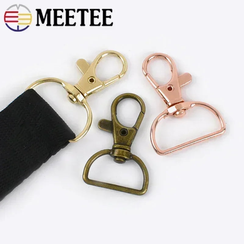 Metall Karabinerhaken Schwenkbar 20 25mm für Taschen Gurte DIY Zubehör