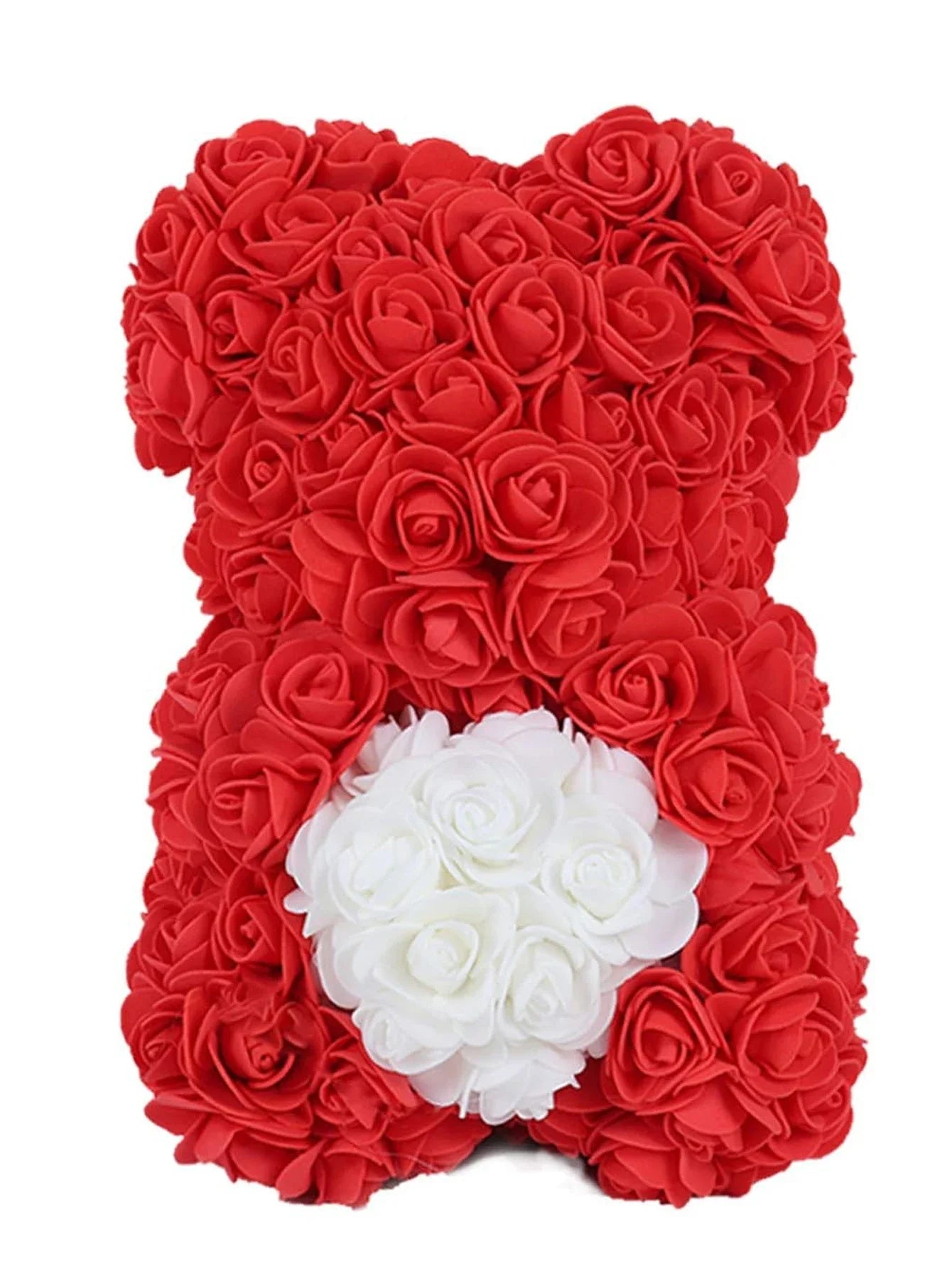 Ewige Rose Teddybär 25m Künstliche Blumen Geschenk und Dekoration-Yabubest - Home & More