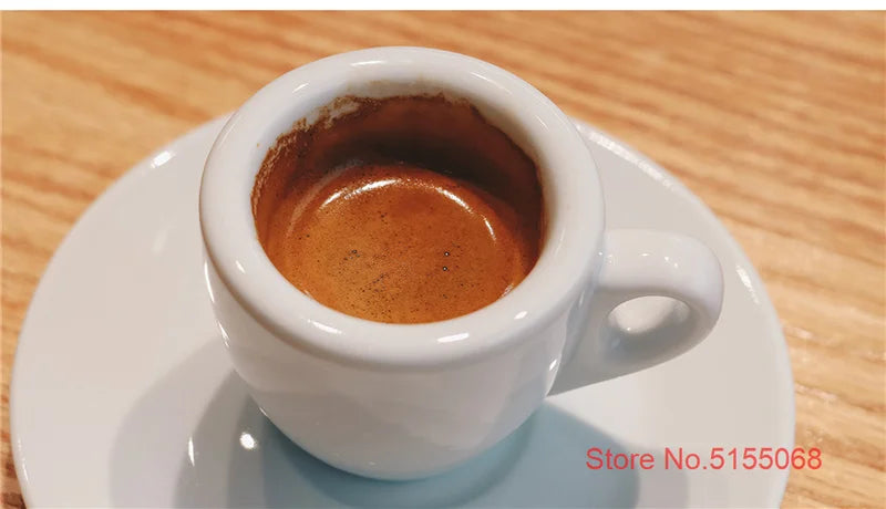 Espressotassen und Untertassen Set aus Keramik 9 mm Dick