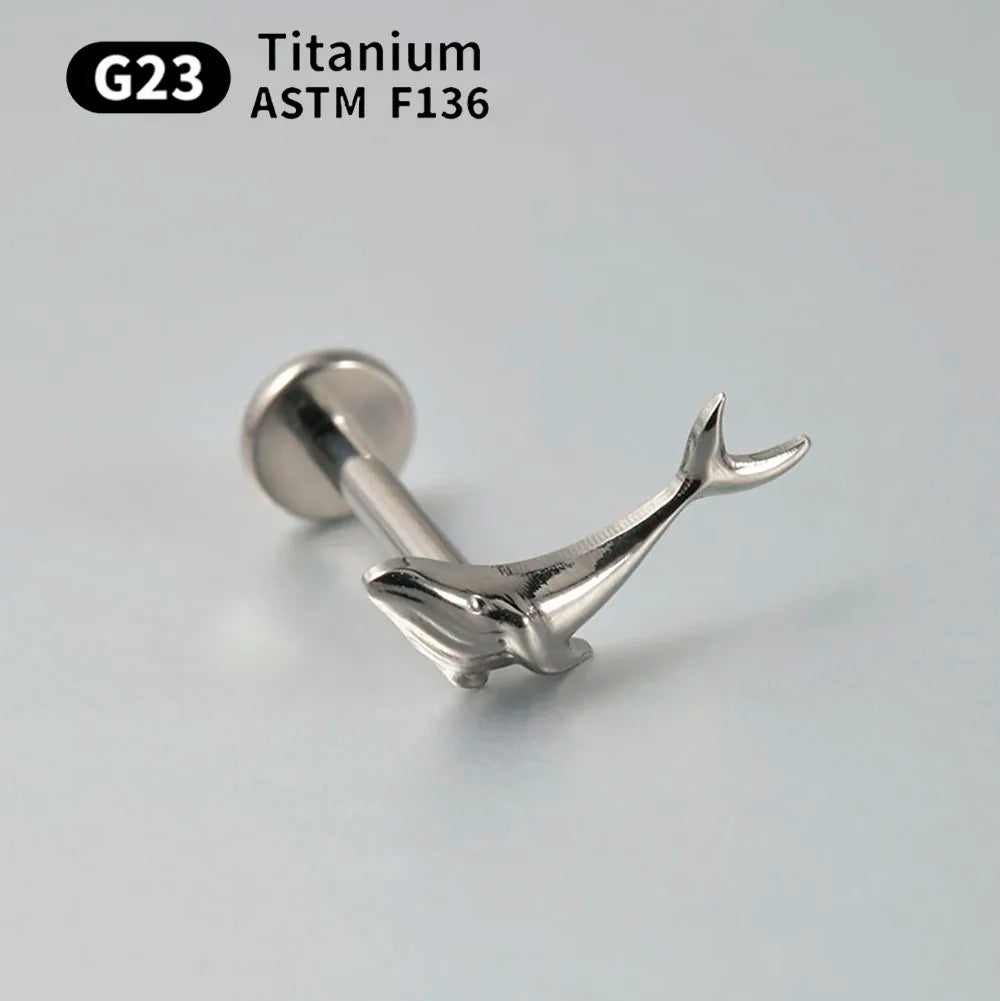 Hypoallergener Titan Ohrstecker mit Zirkon für klaren Stil