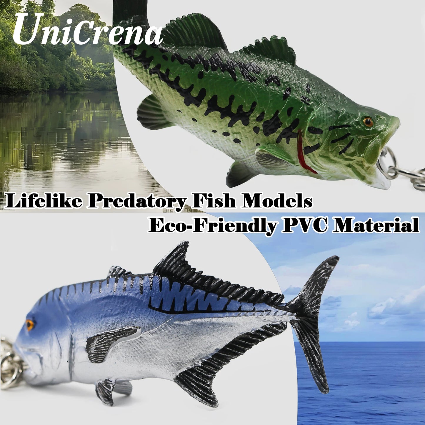 Kreativer handgefertigter Fisch Schlüsselanhänger mit Angeldesign Unisex