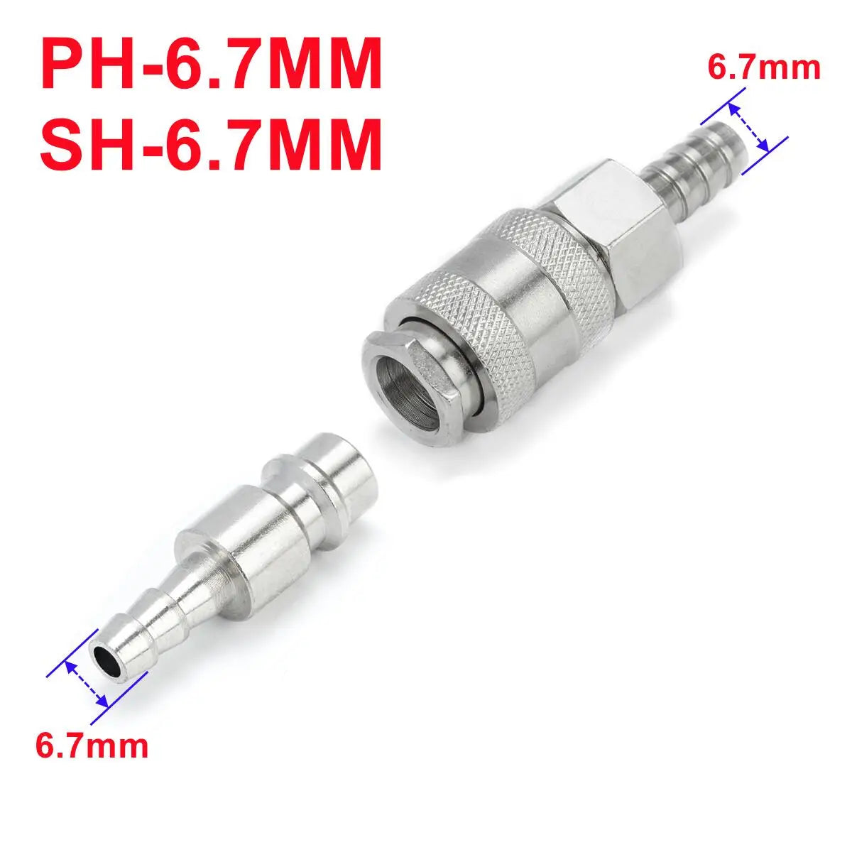 1 Set EU Typ Pneumatische Schnellkuppler für Luftkompressor 6mm 8mm 10mm