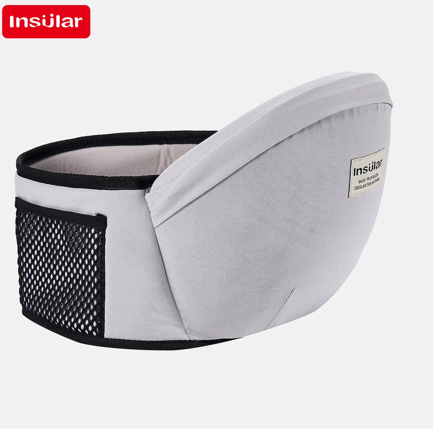 Verstellbare Babytrage mit Hüftsitz und Rucksackdesign für optimalen Komfort