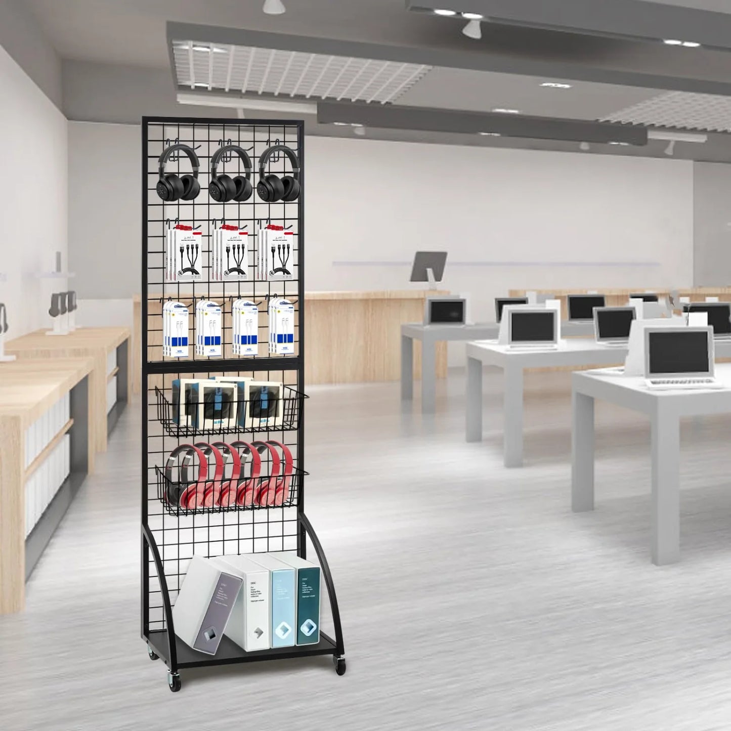 Mesh Gitterhaken Set Robuste Display Haken für Wandaufbewahrung Garage