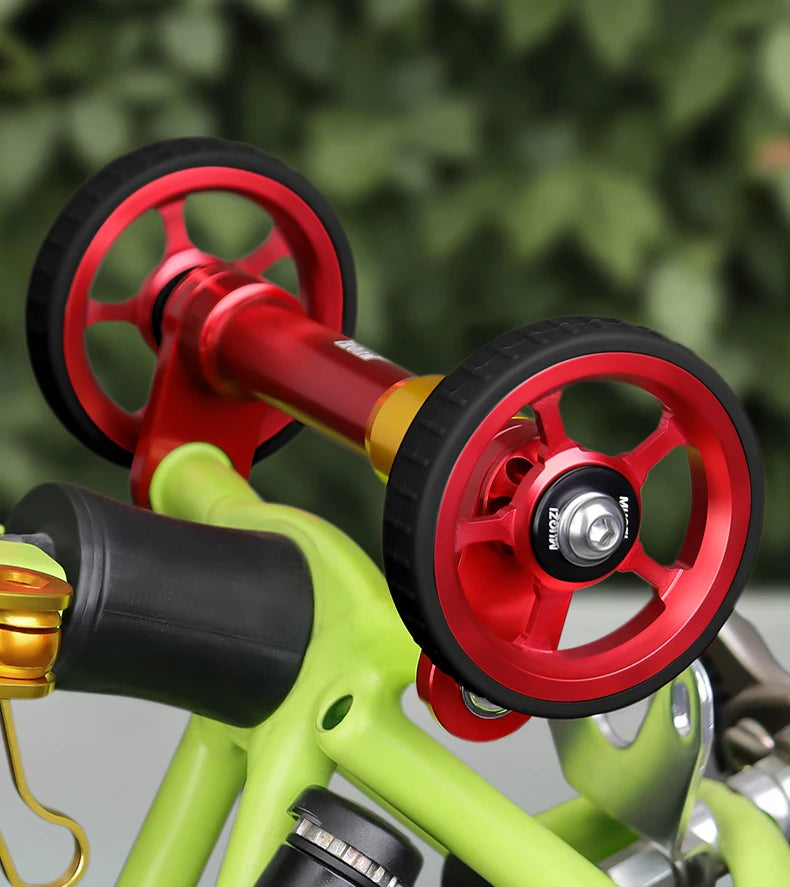 MUQZI Eazy Wheels Faltrad-Rollenräder, kompatibel mit Brompton-Yabubest - Home & More