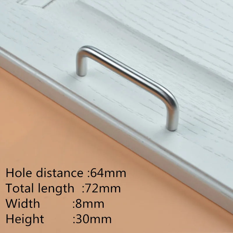 Edelstahl U-Typ Türgriff 8mm – Robust - Zeitlos für Möbel