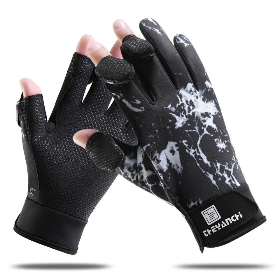 3-teilige Angelhandschuhe mit flexiblem Fingerdesign wasserdicht warm