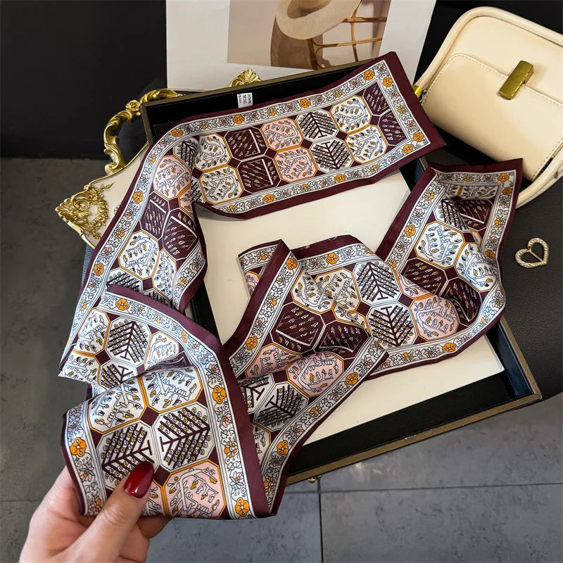 Dünner Seidenschal für Frauen – Multifunktionales Halstuch-Yabubest - Home & More