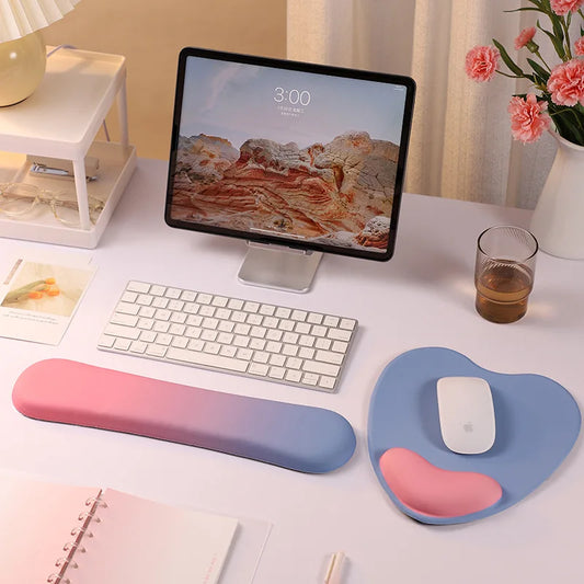 Ergonomische Handgelenkauflage aus Memory-Schaum für Tastatur und Maus