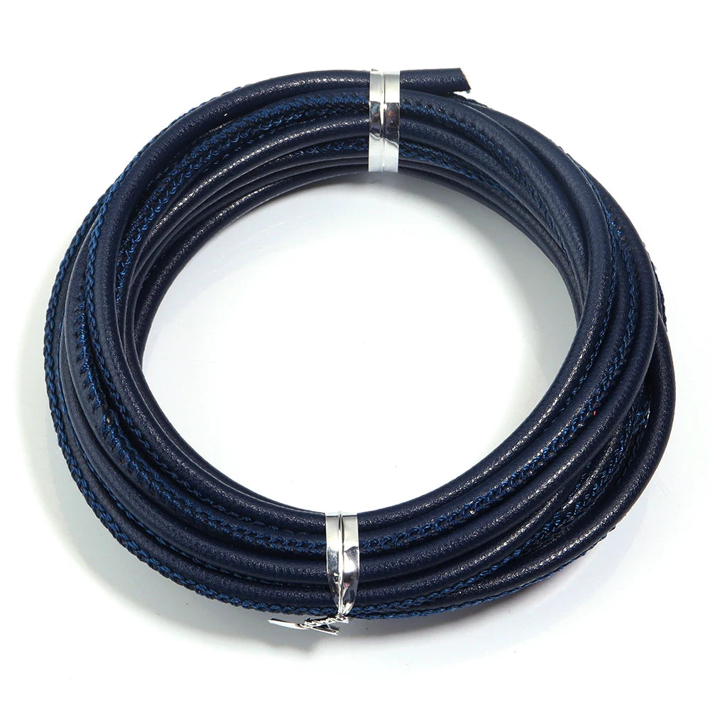 5 Yards 3mm Bunte Runde Schaffell Leder Schnüre für DIY Dekoration-Yabubest - Home & More