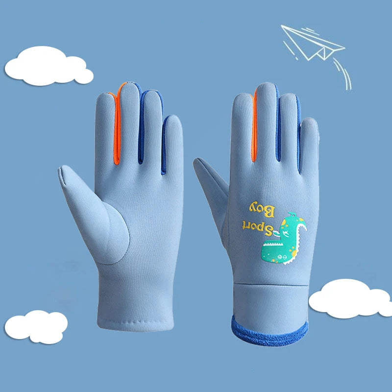 Winter Kinderhandschuhe Vollfinger warm wasserdicht winddicht leuchtend