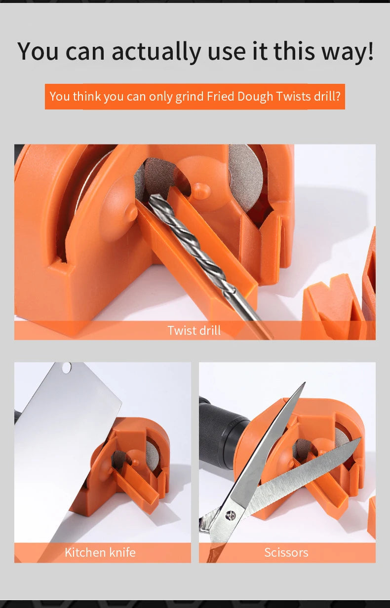 Professioneller elektrischer Mehrzweck Bohrer Schleifschärfer mit doppelseitiger Polierfunktion