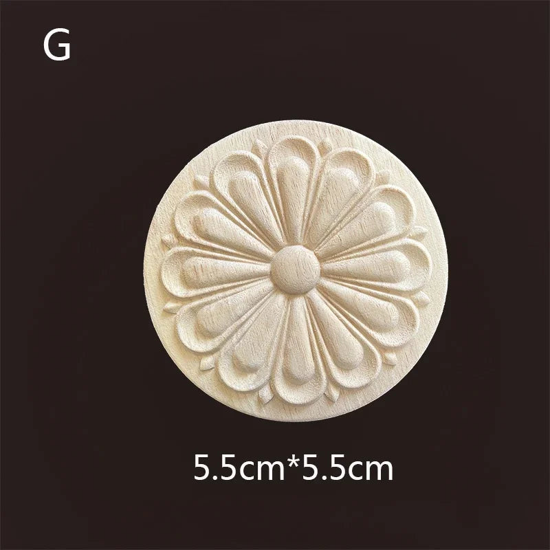 Geschnitzte Holzapplikationen für Möbel und Heimdekoration Basteln