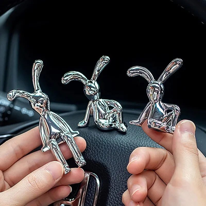 Deko Figuren Langohrige Kaninchen Set Wohnzimmer Schlafzimmer Auto 2er