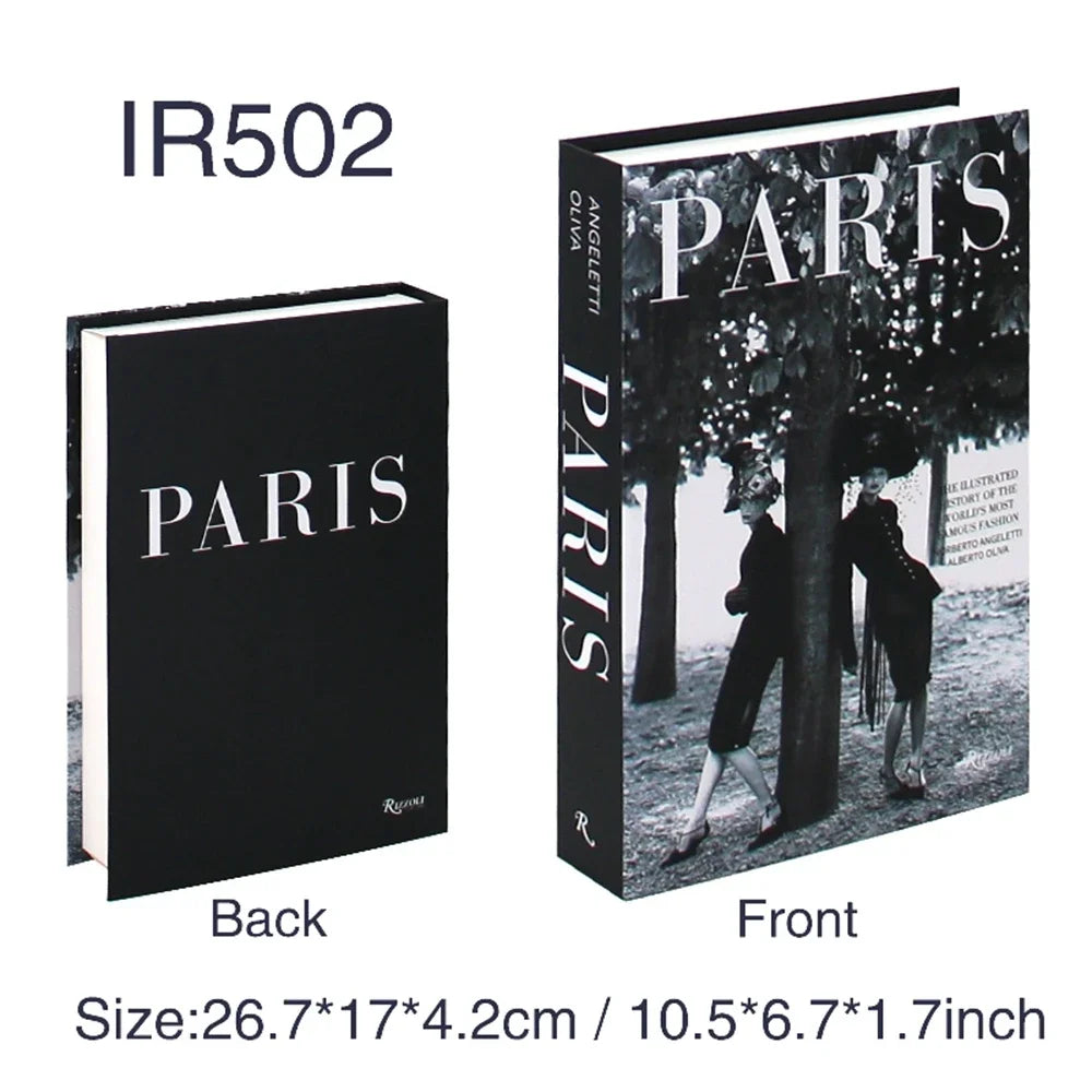 Luxus gefälschte Bücher Dekoration für Wohnzimmer Nordic Stil