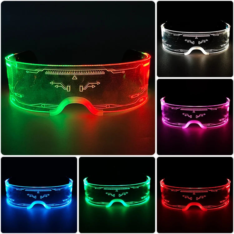 Leuchtende LED Brille mit Farbwechsel für unvergessliche Partys