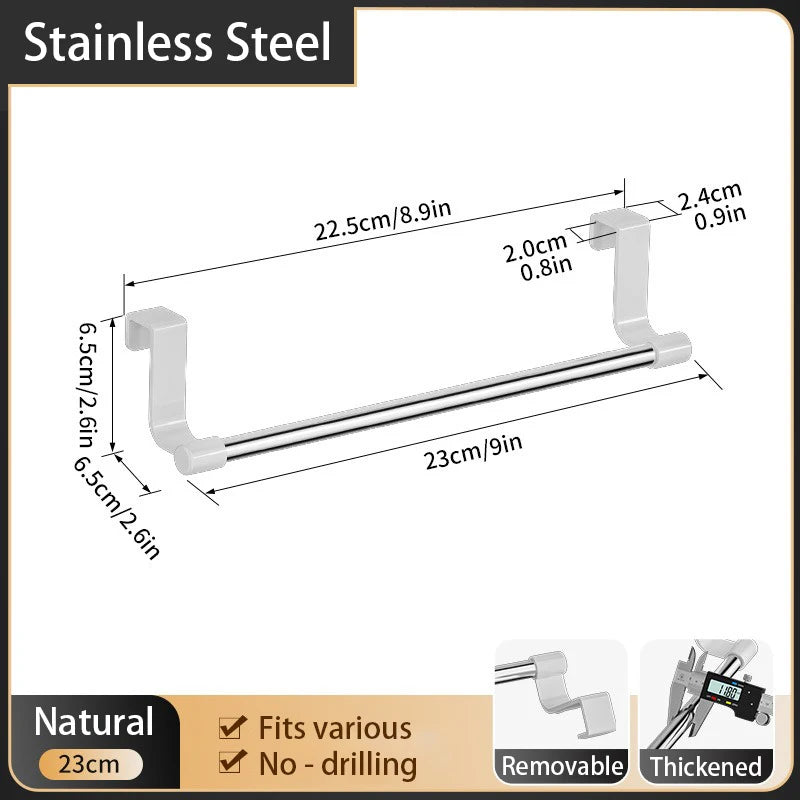 Edelstahl Handtuchhalter für Küche Bad – Unter Waschbecken Organizer