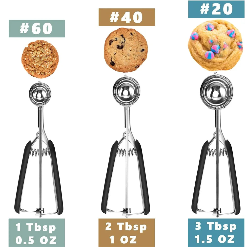 Praktische Eisschaufel aus Edelstahl für Keksteig und Eis