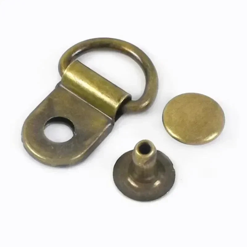 10-50 Stück D-Ring Metallschnallen 9x14 mm oval für Taschen Gurte Clips