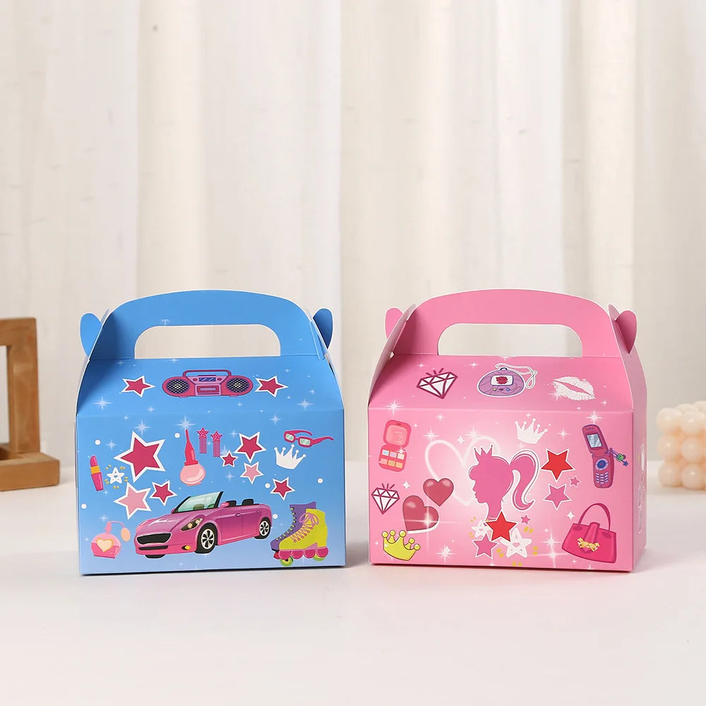 Bunte Kinder Party Bevorzugung Boxen in verschiedenen Sets