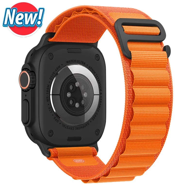 Vielseitiges Nylon Armband für Apple Watch Ultra und Series Modelle