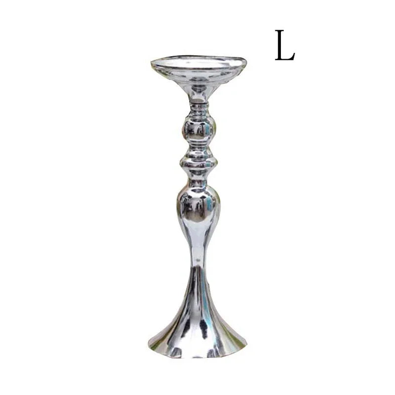 Goldener Metall Kerzenhalter für Weihnachtsdeko Hochzeit und Feierlichkeiten-Yabubest - Home & More