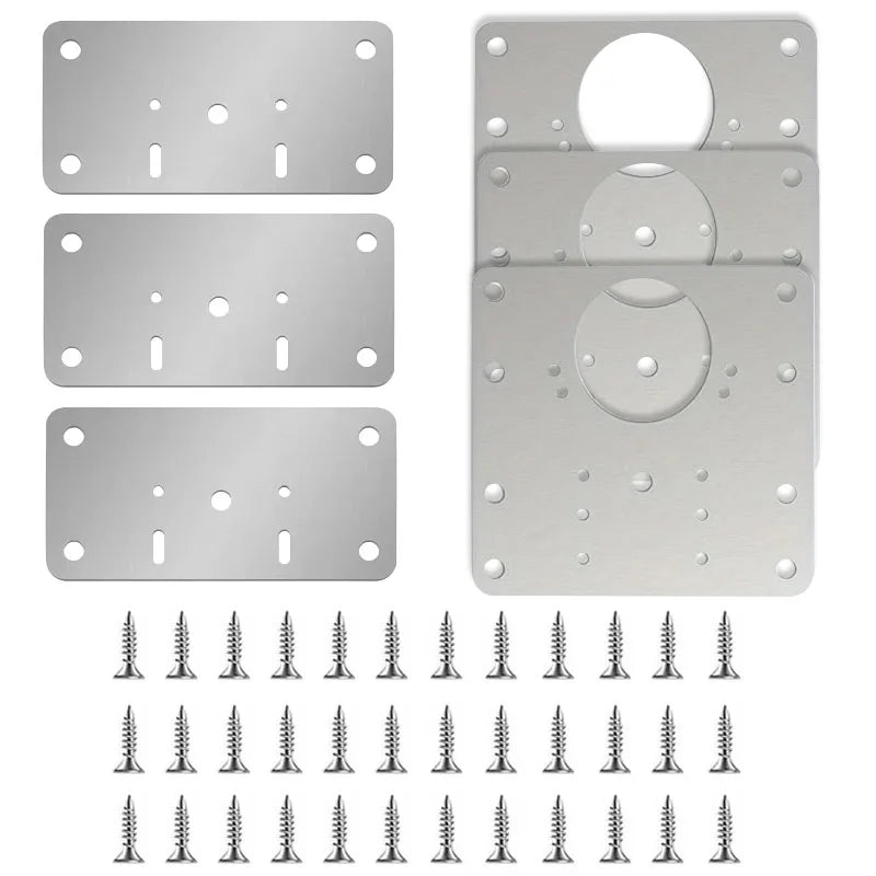 Metall Reparaturplatten für Möbel-Scharniere zur stabilen Türbefestigung