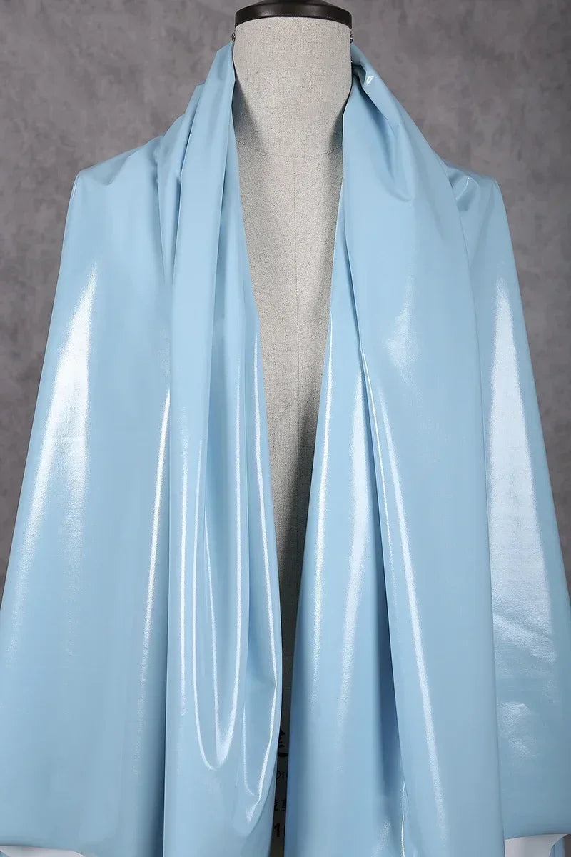 50x145cm Glänzender Elastischer Kunstleder Stoff für Kleidung DIY Projekte