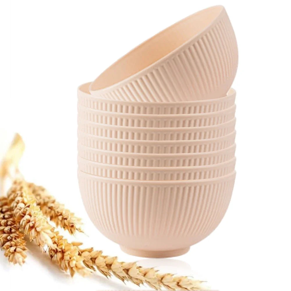 8-teiliges Müslischalen Set aus unzerbrechlichem, leichtem Kunststoff