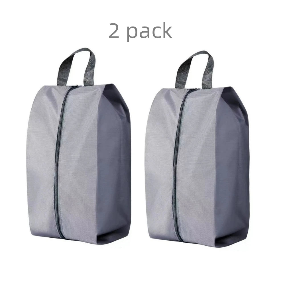 2er/4er Pack Wasserdichte Schuh-Reisetaschen aus Oxford mit Reißverschluss