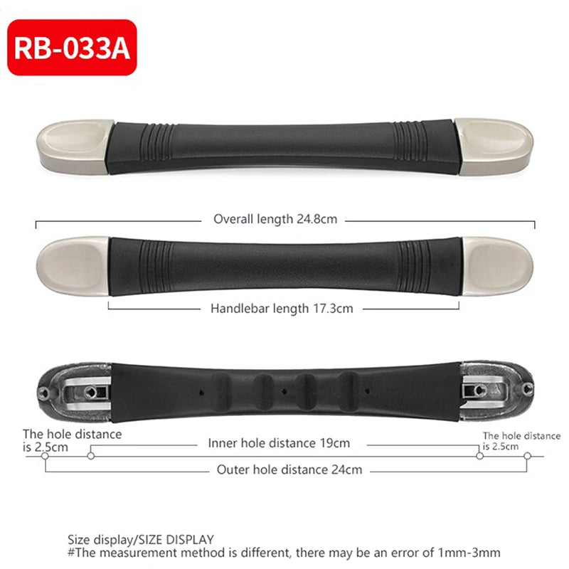 Robuster Ersatz Griff für Koffer und Reisetaschen aus Metall