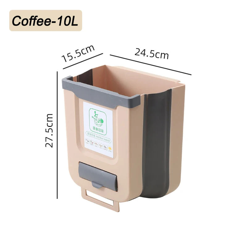 Faltbarer Wand-Mülleimer für Küche und Schrank zur platzsparenden Aufbewahrung